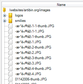 Correct encoding filenames.